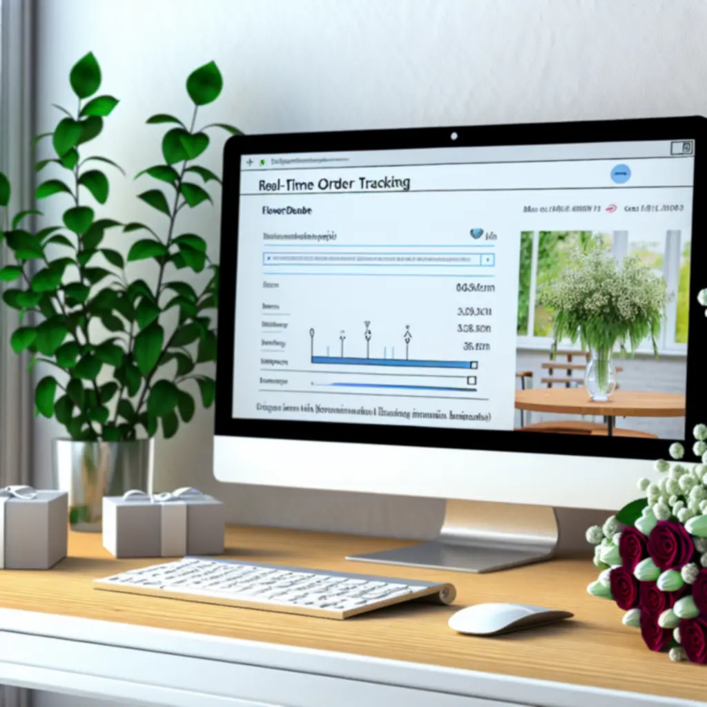 Rendeléskövető felület csokor kiszállítási státuszával