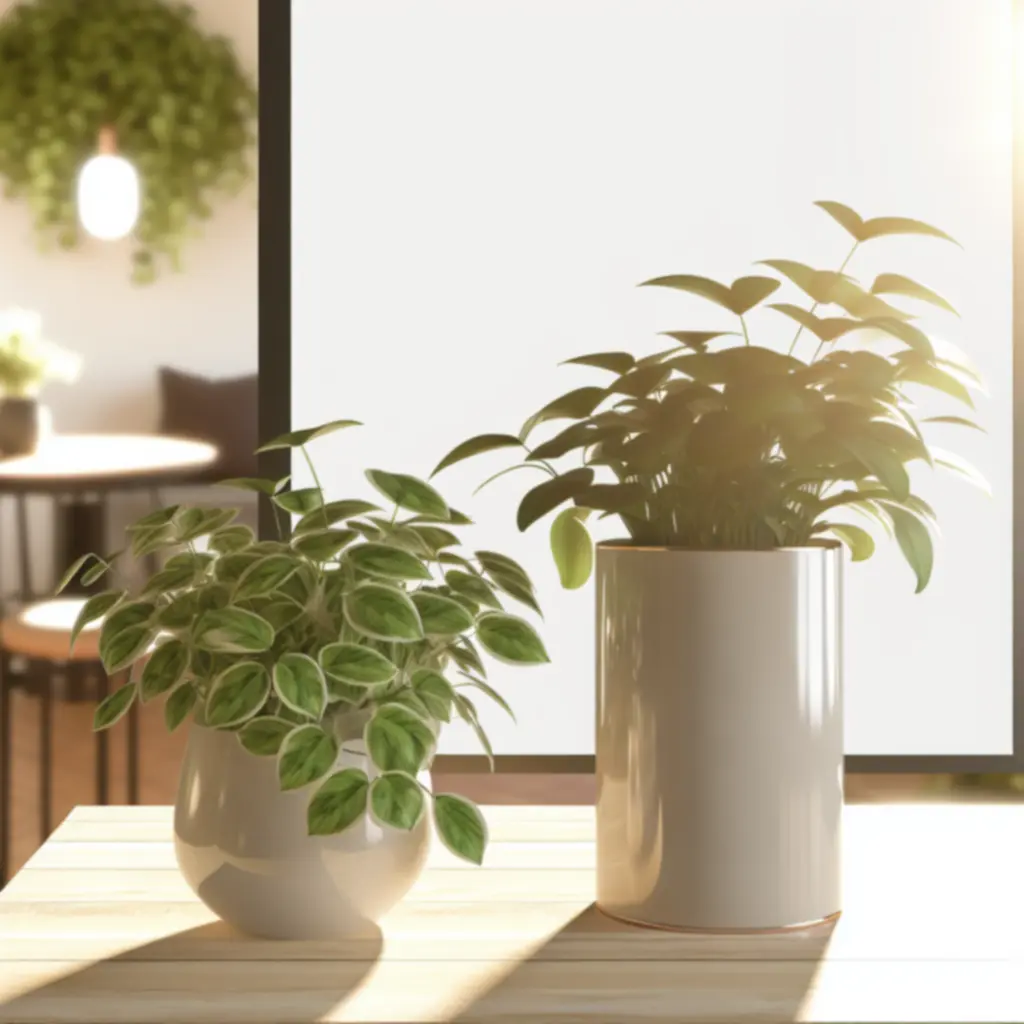Stílusos kaspóba ültetett szobanövény