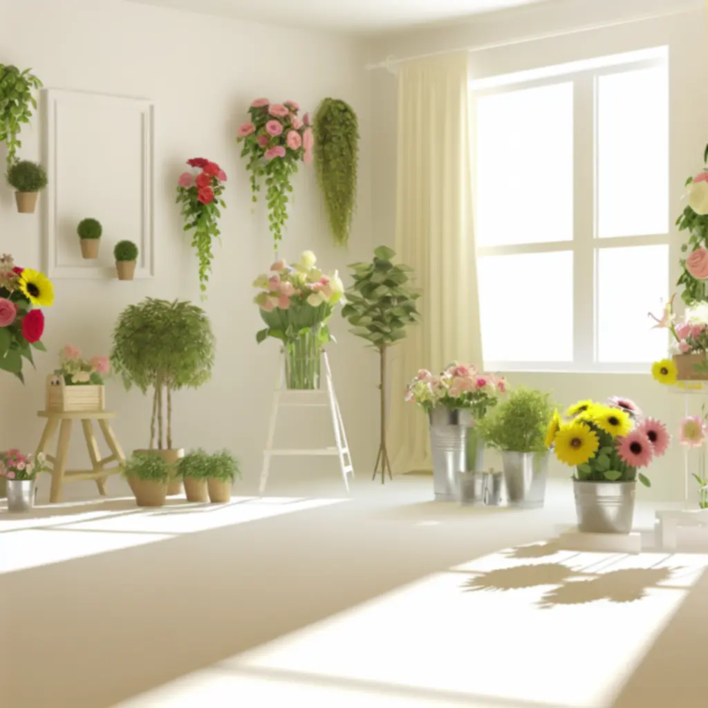 Friss virágok elegáns elrendezésben a Flower Danube webshop számára